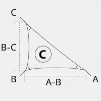Voile d'ombrage - Triangle rectangle